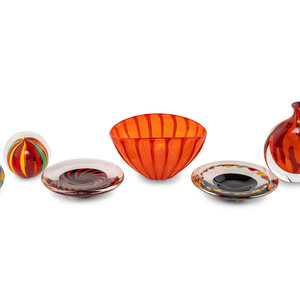 Five Seguso Viro Glass Articles
Italy,