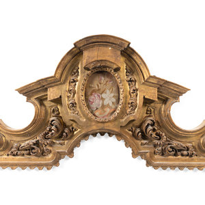 A Continental Giltwood and Aubusson
