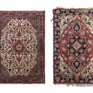 Two Hamadan Wool Area Rugs
20th