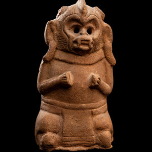 A Maya Figurine of a Seated Monkey
Mexico