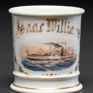 A Paddlewheel Boat Captain's Porcelain