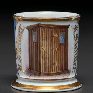 An Unusual Porcelain Shaving Mug 3d067b