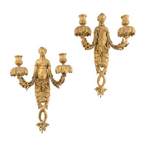 A Pair of French Gilt Bronze Two Branch 3d069c