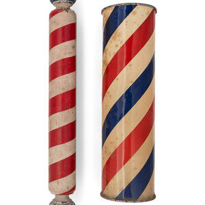 Two Barber Poles 20th Century including 3d0695