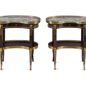 A Pair of Louis XVI Style Gilt Bronze