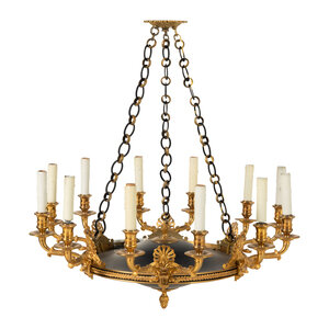 An Empire Style Gilt Bronze and
