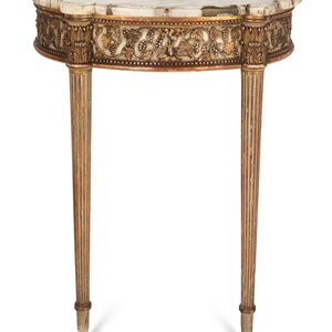 An Italian Giltwood Marble-Top