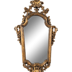 A North Italian Giltwood Mirror 19th 3d0721