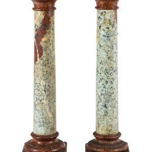 A Pair of Continental Marble Pedestals
19th/20th