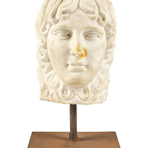 A Continental Marble Portrait Head raised 3d075f