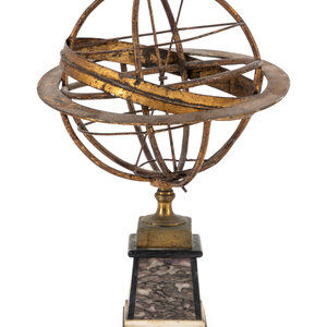 A Gilt Metal Armillary Sphere
Late