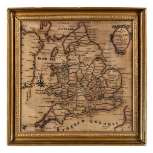 An English Needlepoint Map Jane 3d0795