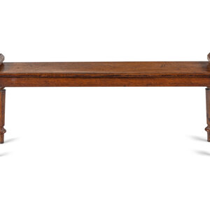 An English Oak Hall Bench Mid 19th 3d07c7