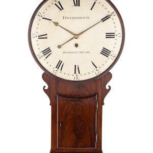 A Regency Figured Mahogany Wall Clock
Dwerrihouse,