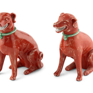 A Pair of Chinese Export Red Glazed 3d07ef