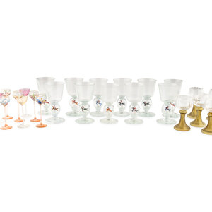 A Group of Continental Glass Stemware
20th