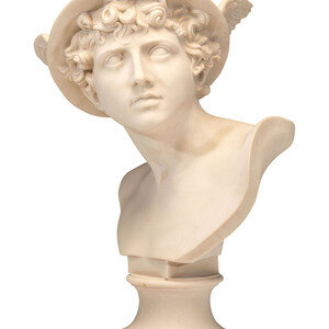 A Wedgwood Style Bust of Mercury 20th 3d0866