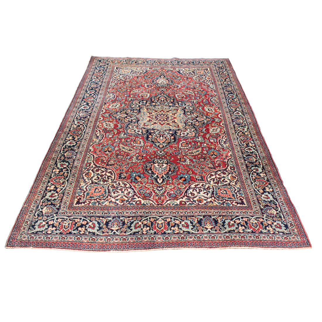 AN ANTIQUE PERSIAN TABRIZ CARPET An