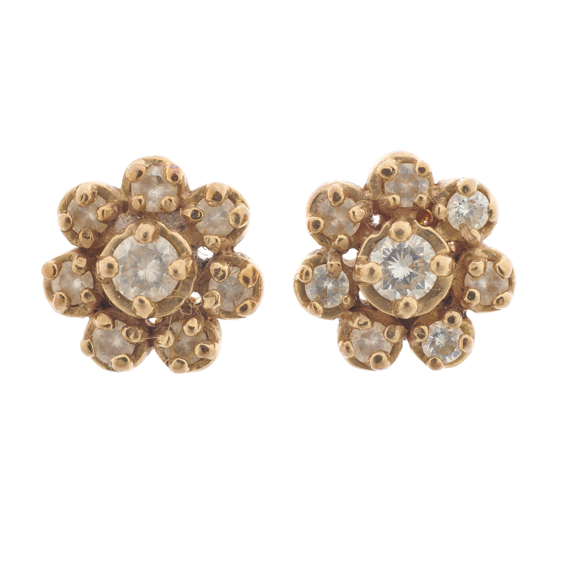A PAIR OF DIAMOND AND 14K GOLD 3ce22e