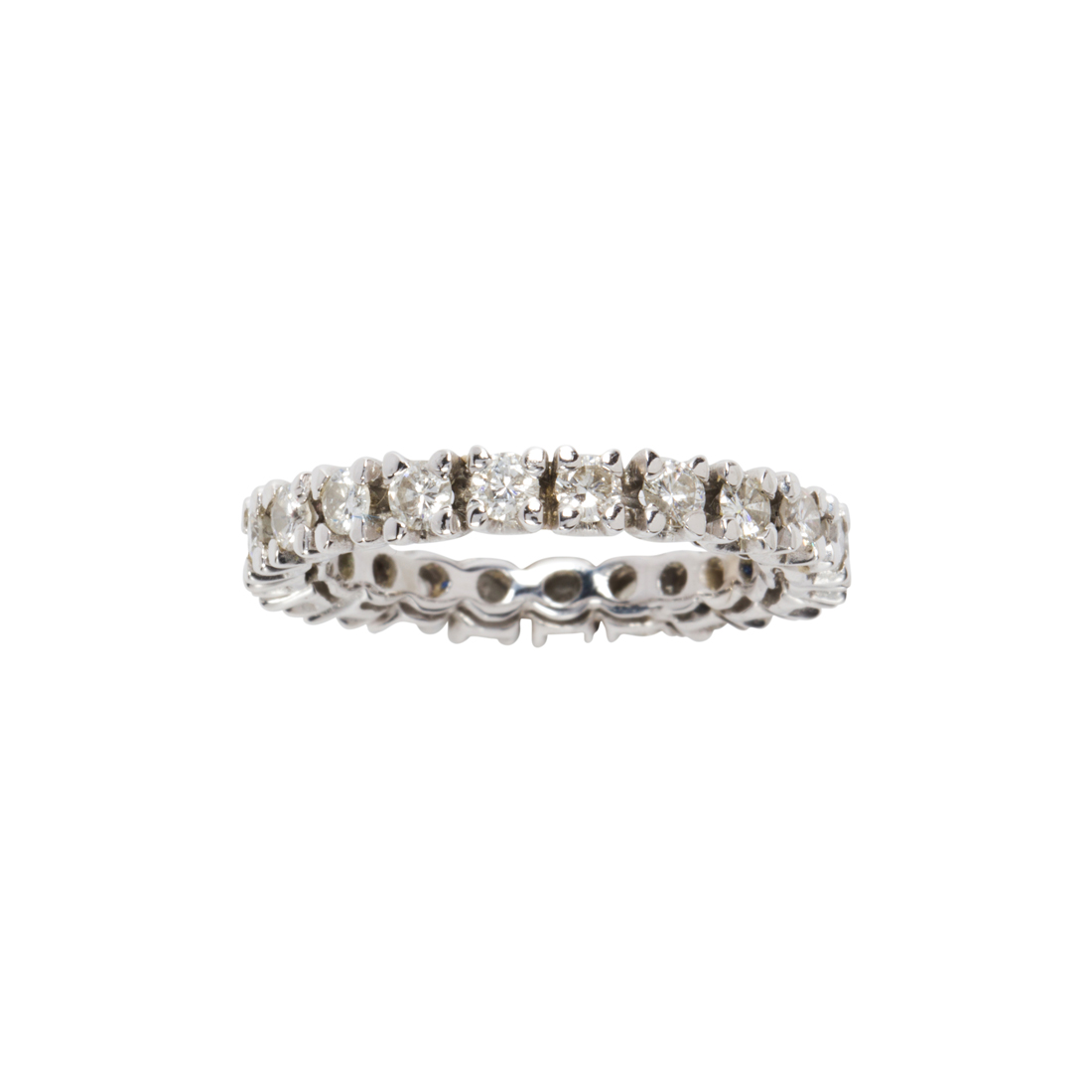 A DIAMOND AND 14K WHITE GOLD ETERNITY 3ce241