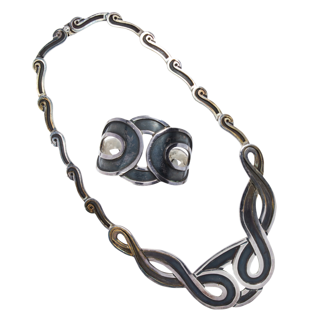 MARGOT DE TAXCO, A STERLING SILVER NECKLACE