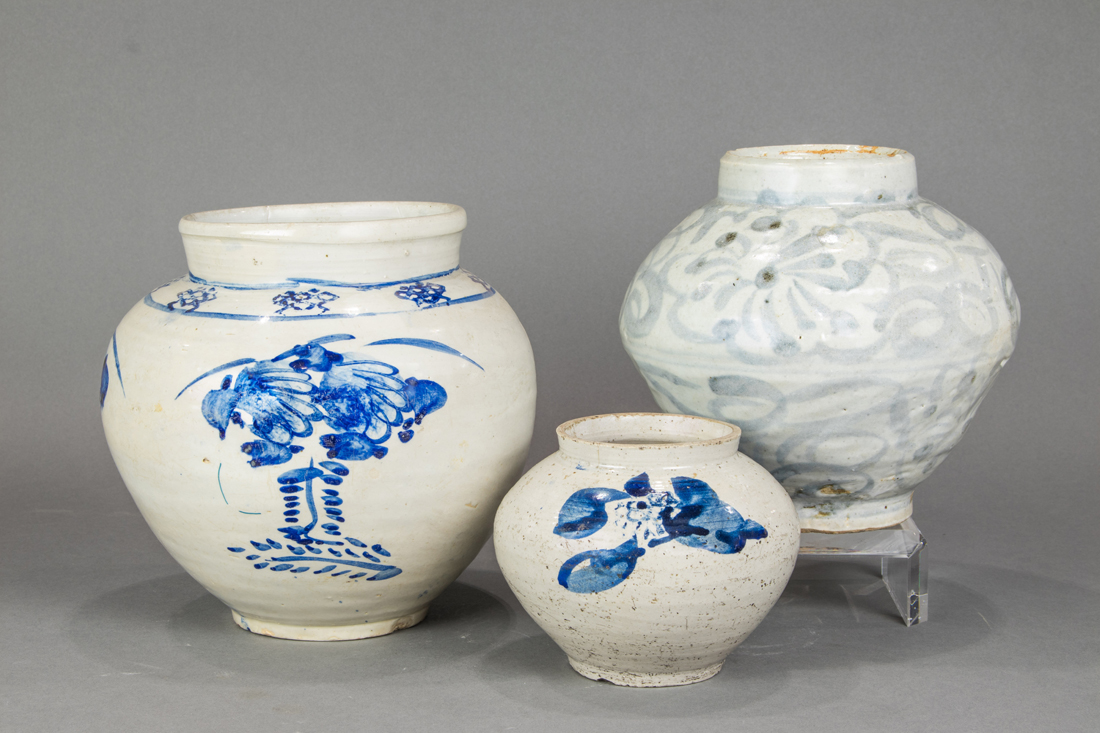  LOT OF 3 KOREAN UNDERGLAZE BLUE 3ce294