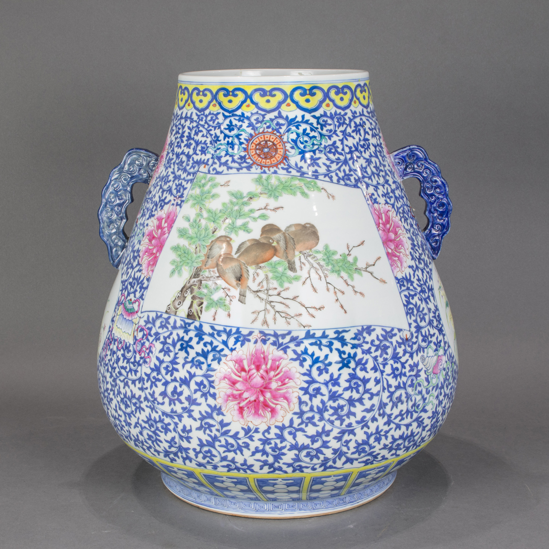 CHINESE FAMILLE ROSE AND UNDERGLAZE