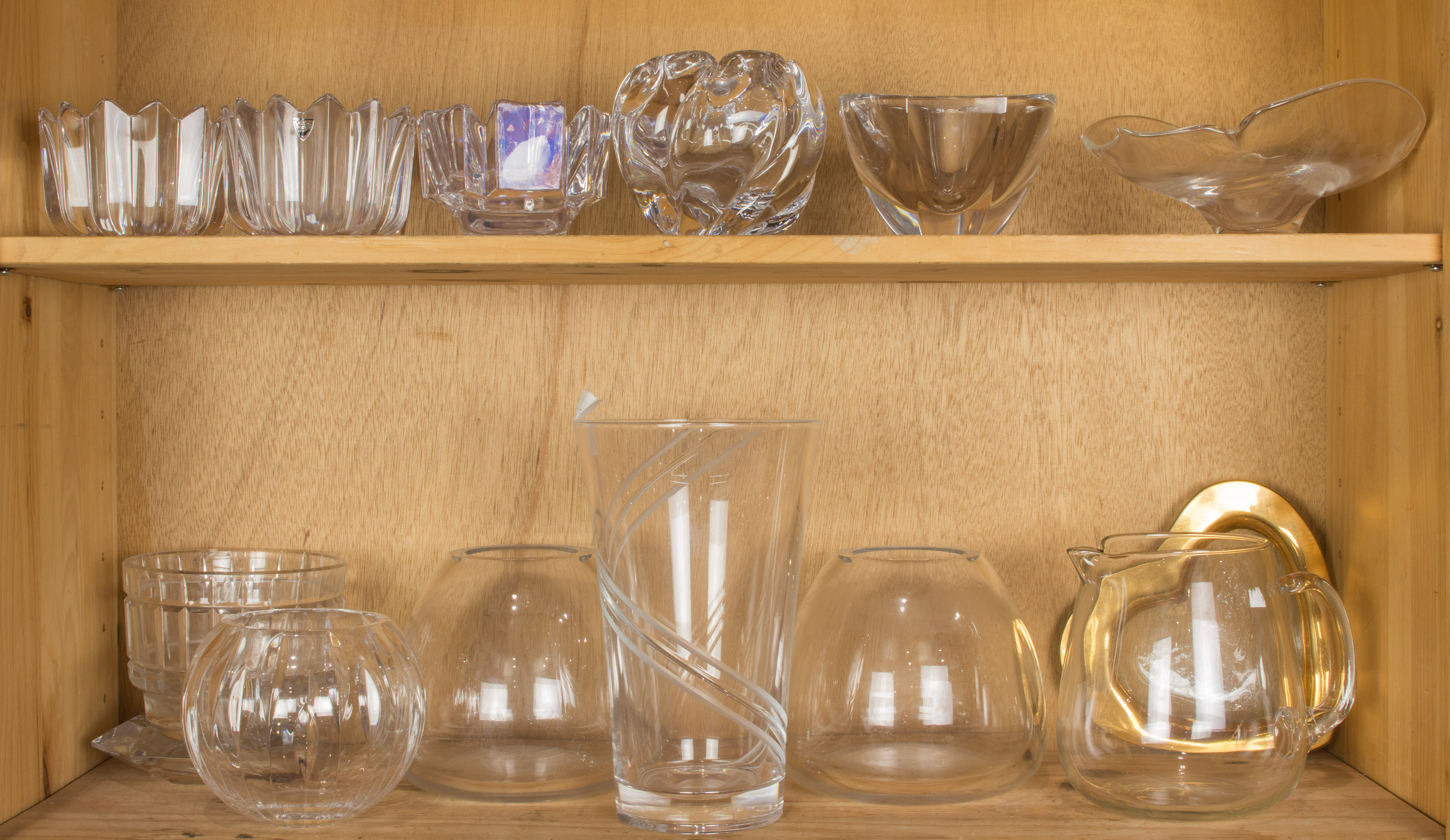 AN ASSEMBLED GROUP OF COLORLESS GLASS