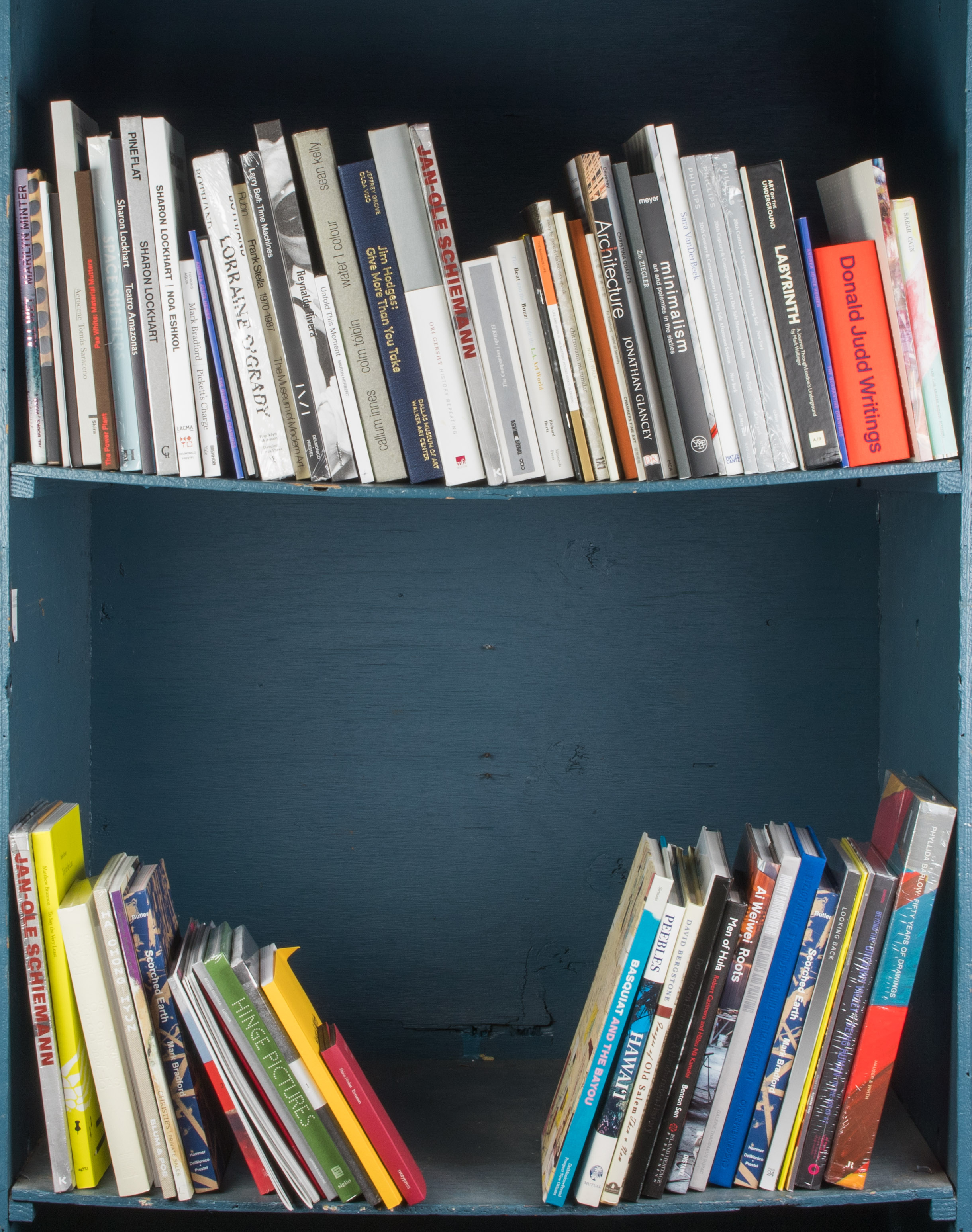 TWO SHELVES OF ART BOOKS Two shelves