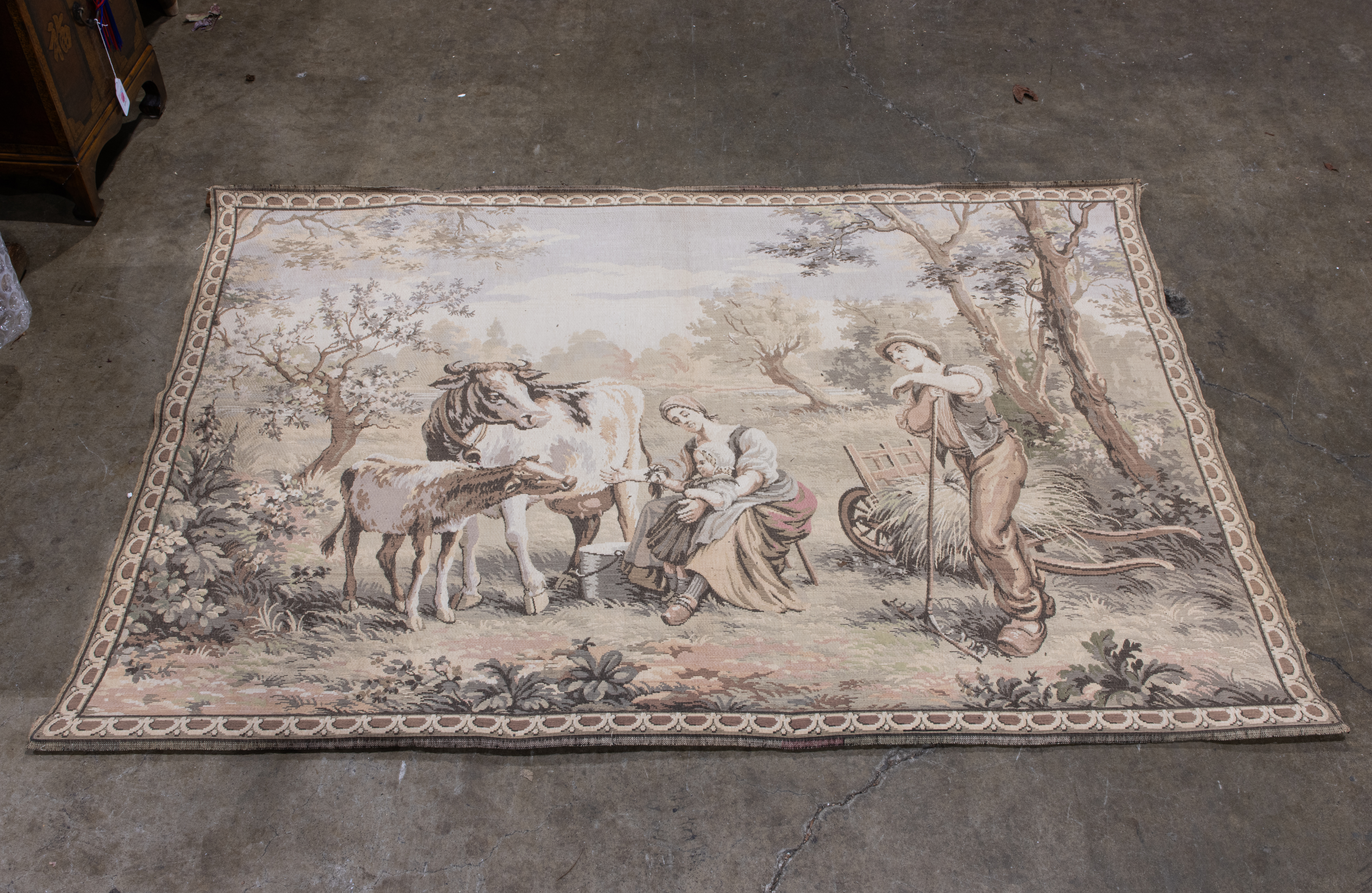 A BELGIAN POWER LOOM TAPESTRY OF