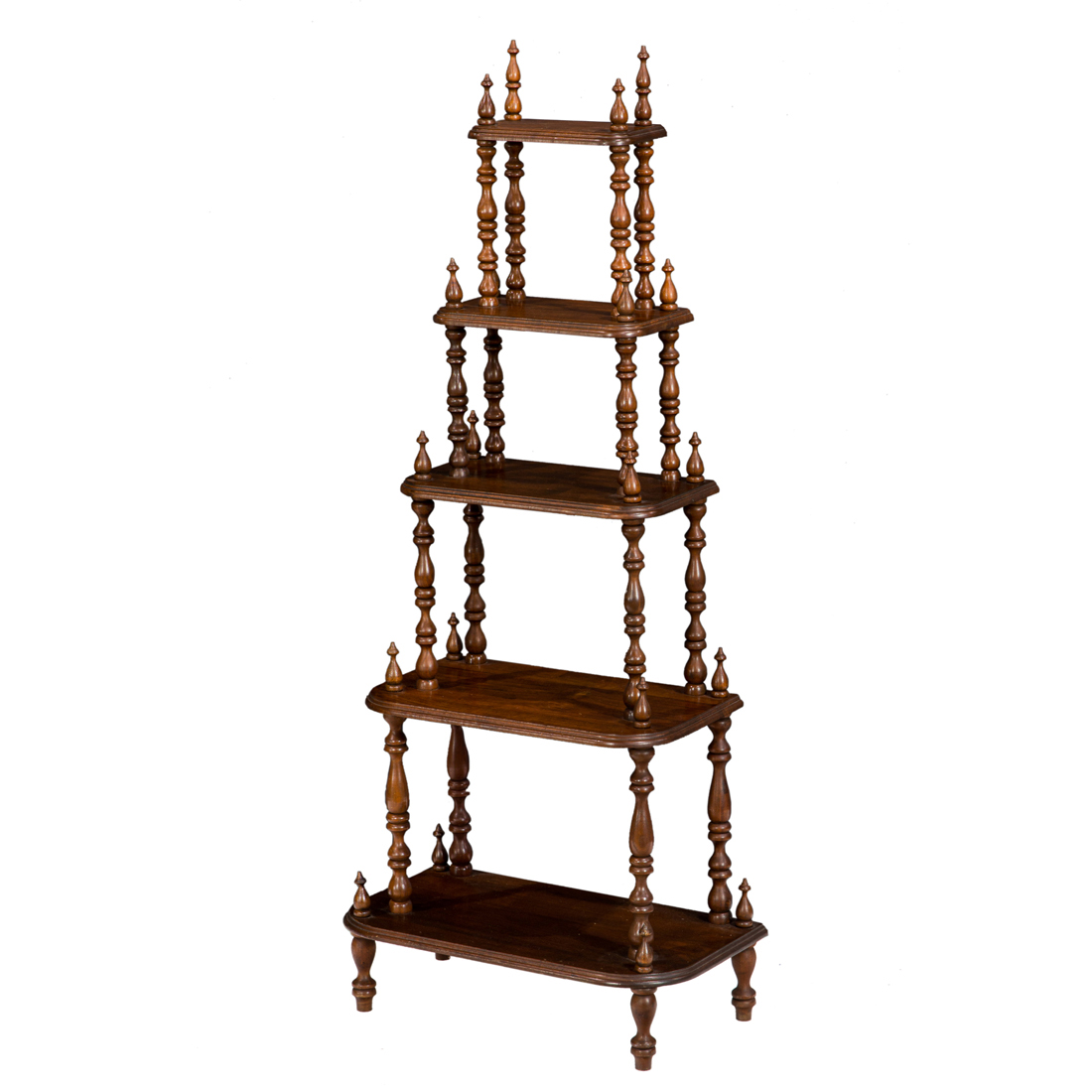 A VICTORIAN STYLE MAHOGANY FIVE TIER 3ce439