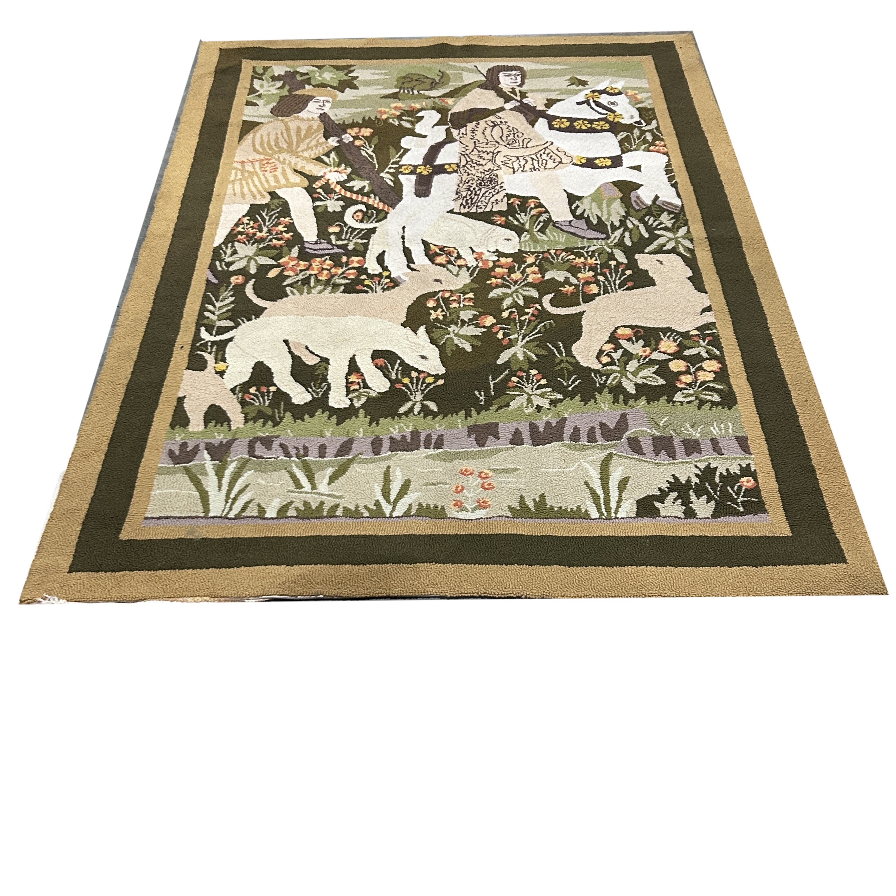 A MEDIEVAL STYLE SCENIC WALL HANGING