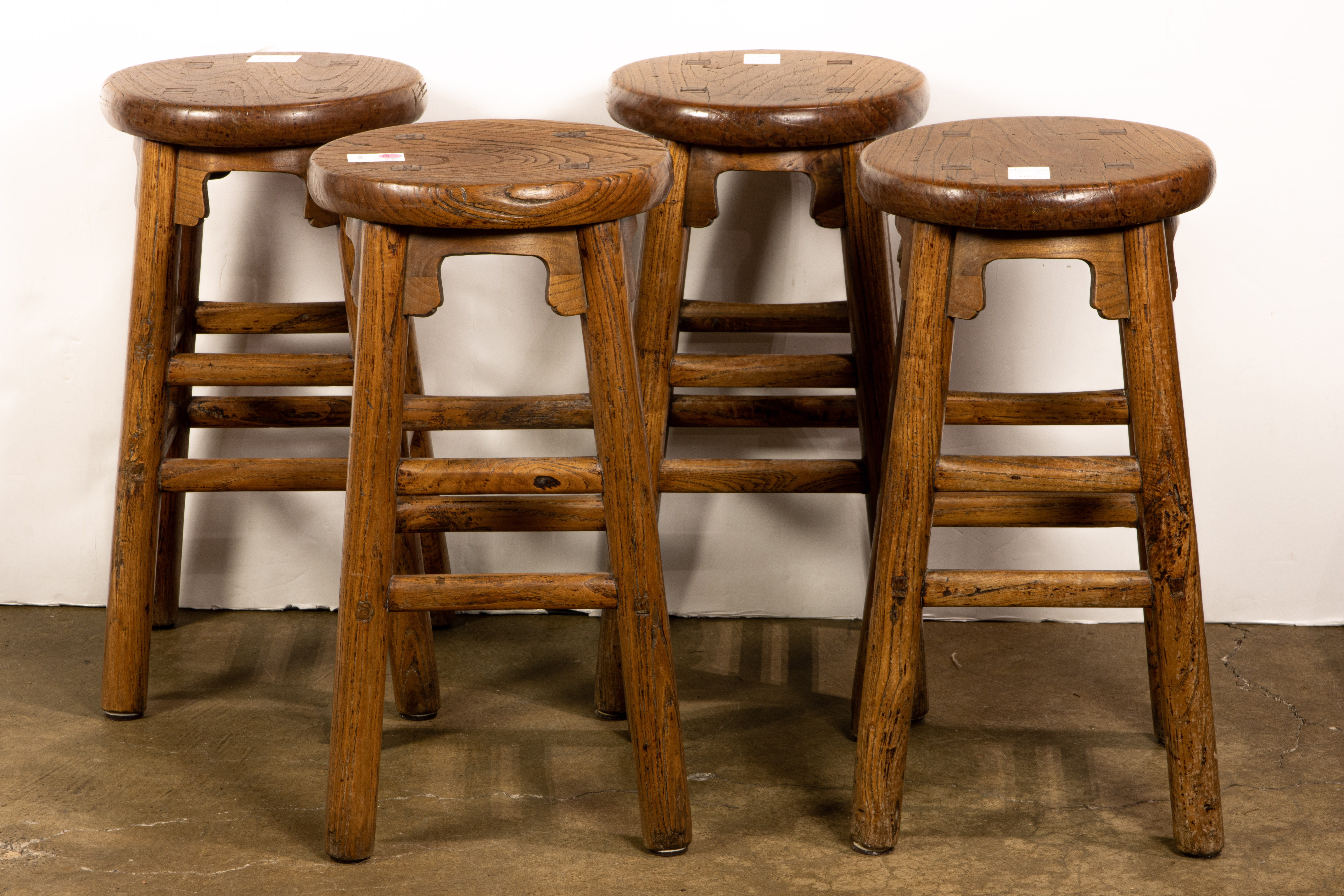  LOT OF 4 CHINESE STOOLS lot 3ce48e