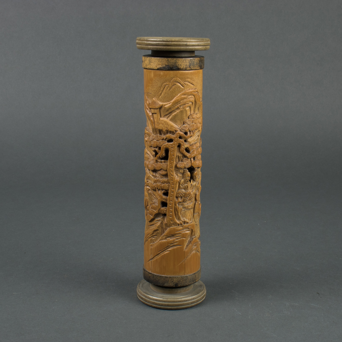 CHINESE BAMBOO CYLINDRICAL INCENSE 3ce4d1