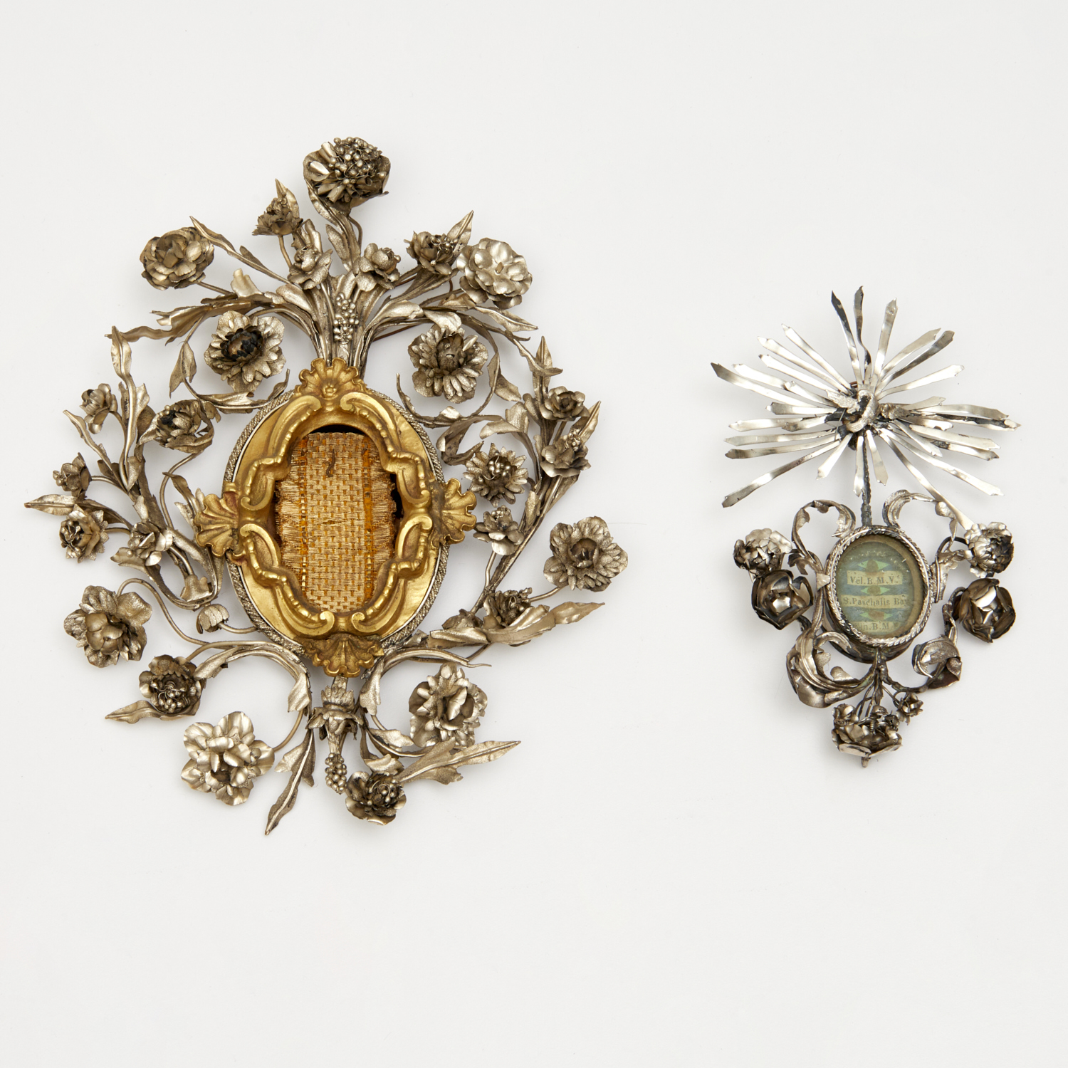 (2) CONTINENTAL METALWORK RELIQUARIES