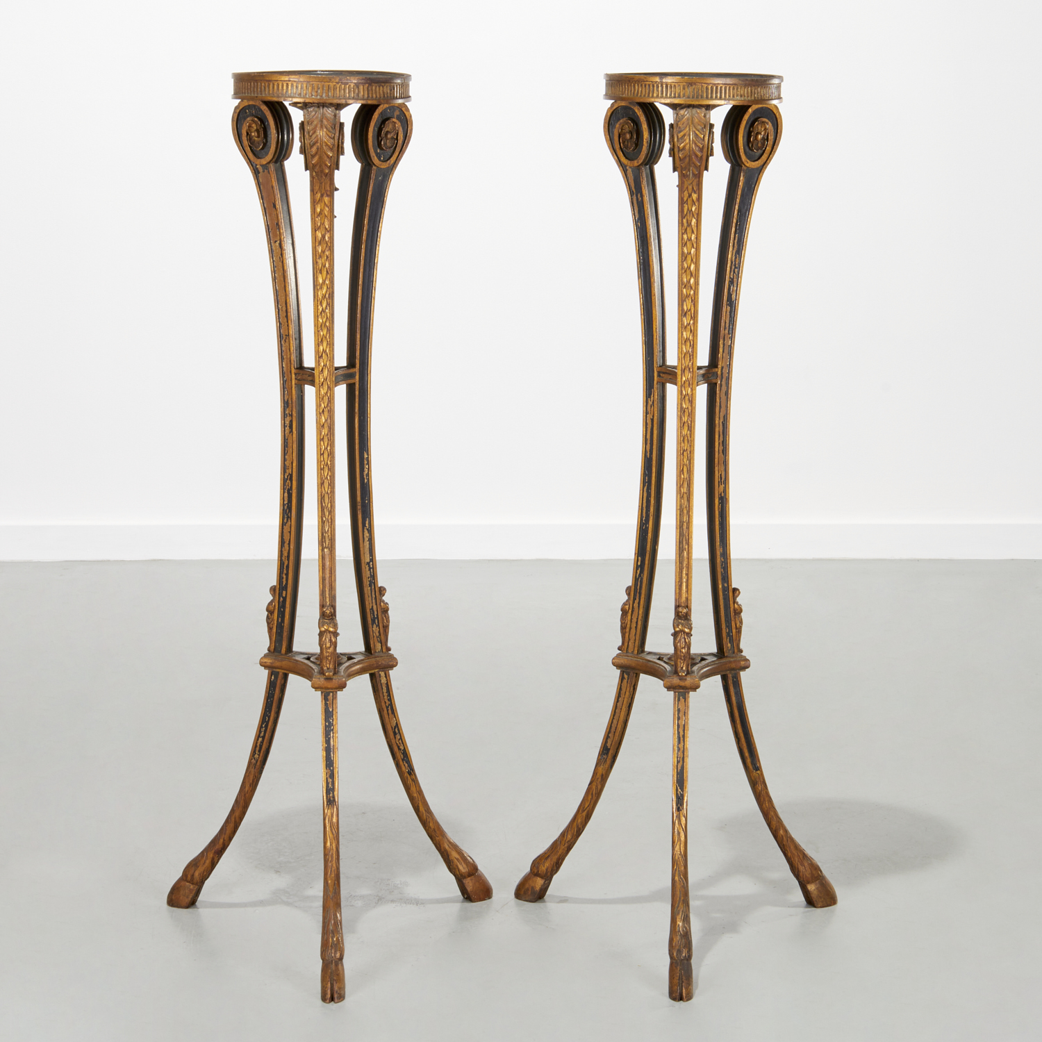 PAIR CONTINENTAL NEOCLASSICAL TORCHIERE