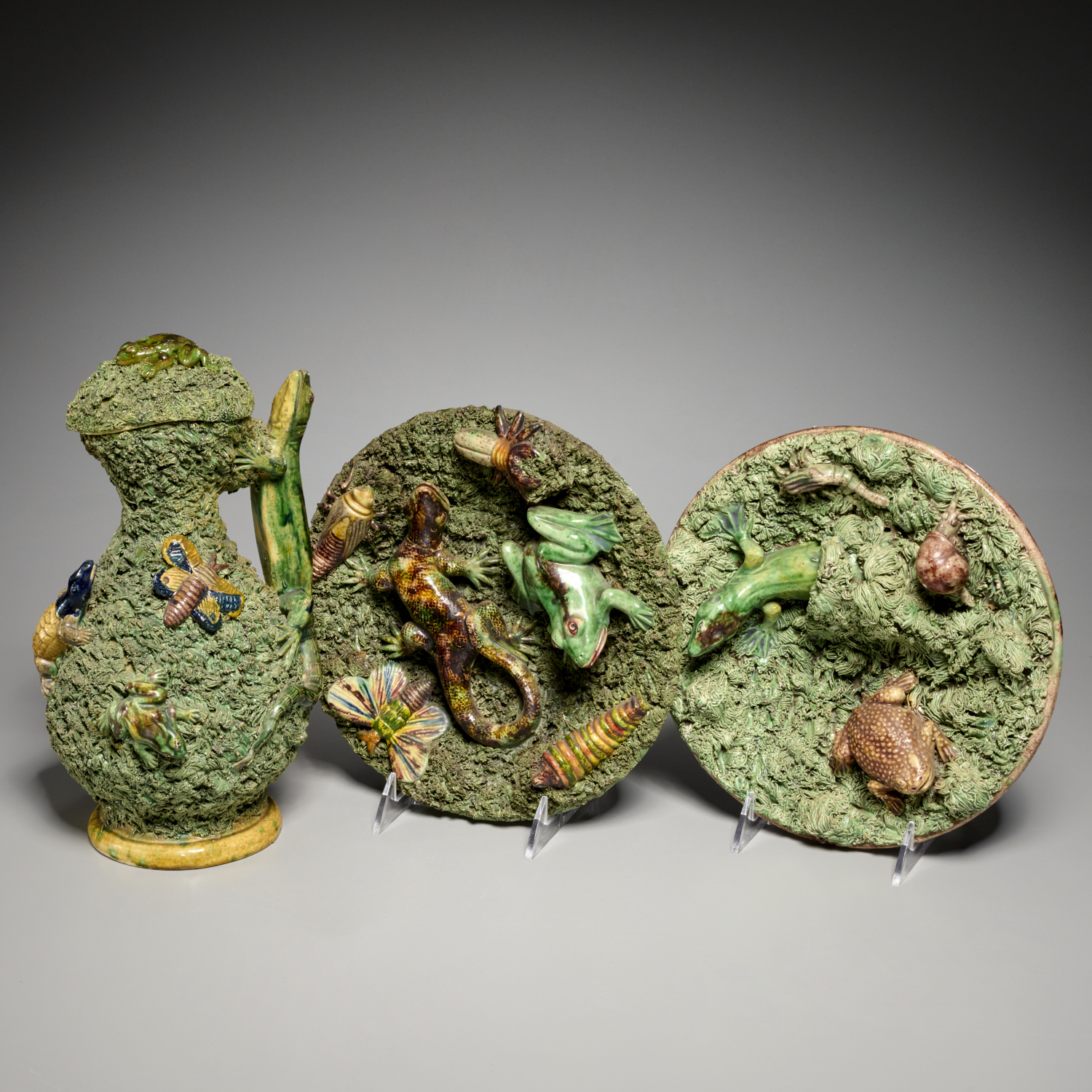 GROUP PORTUGUESE PALISSY WARE  3ce5f5