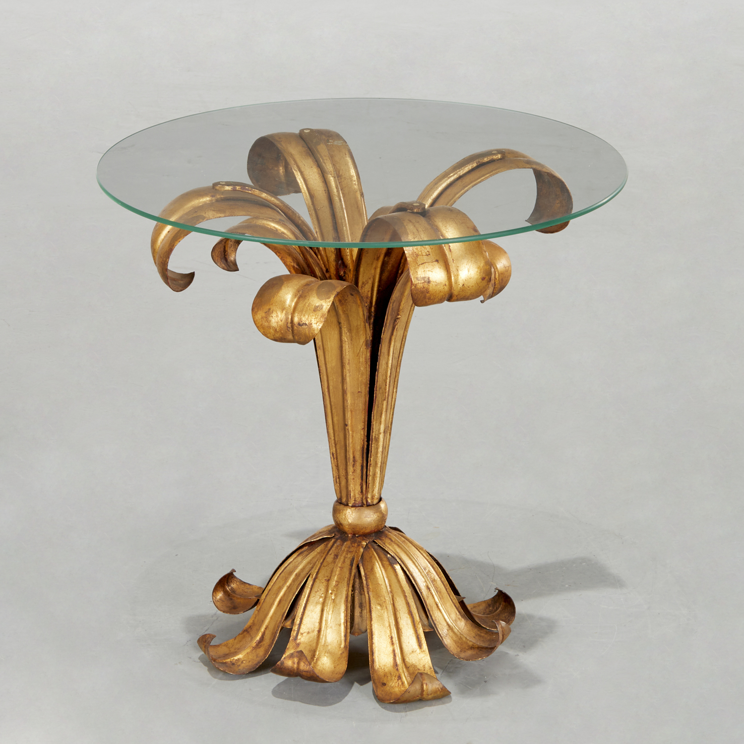 MID-CENTURY ITALIAN GILT TOLE OCCASIONAL