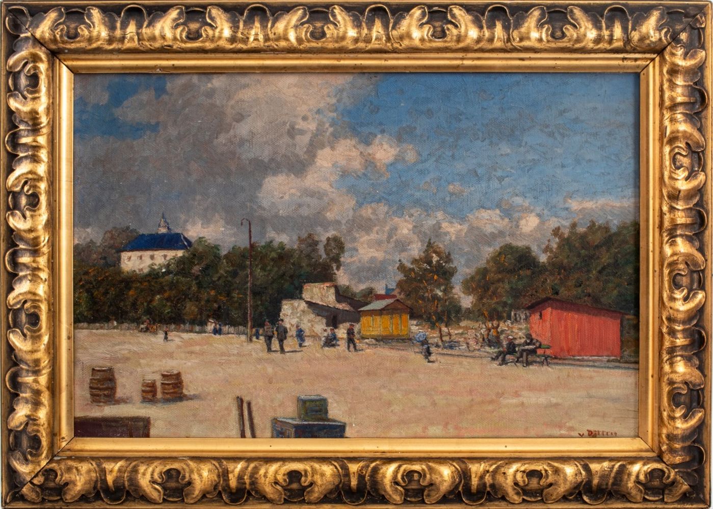 FRENCH SCHOOL FAIRGROUND SCENE 3ce740