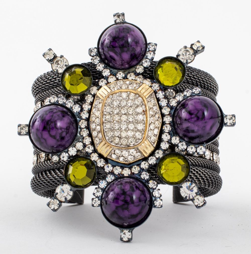 LAWRENCE VRBA GEM-SET CUFF BRACELET