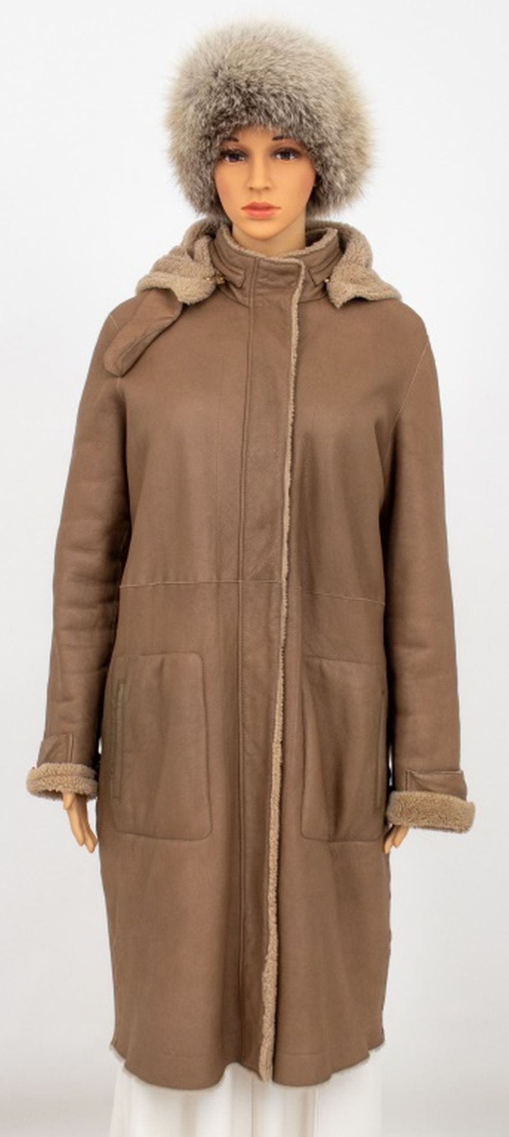 LORO PIANA SHEARLING COAT FOX 3ce769