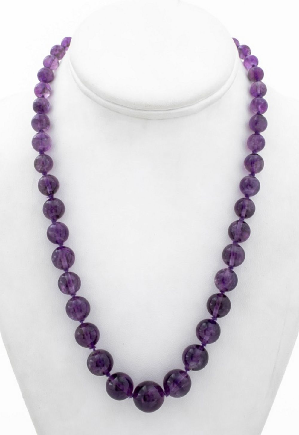 AMETHYST BEAD NECKLACE 14K ROSE 3ce7c1