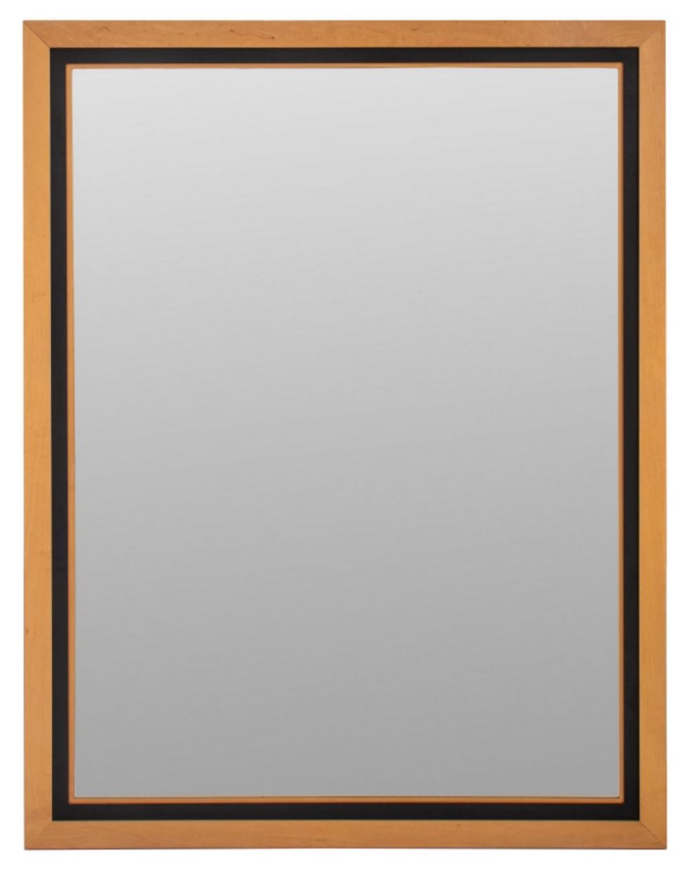 MODERN MAPLE EBONIZED WOOD MIRROR 3ce842