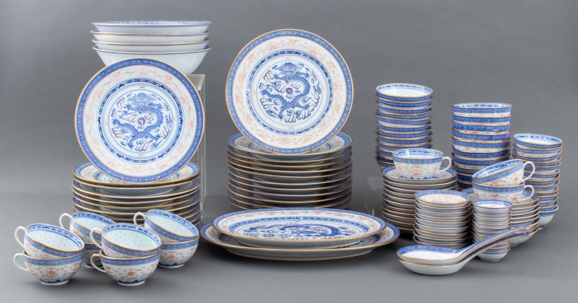 CHINESE RICE GRAIN PORCELAIN DINNER 3ce892