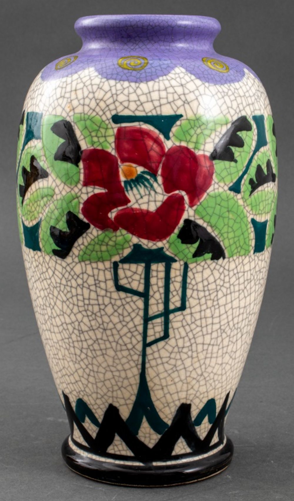 CZECH ART DECO CERAMIC VASE, 1930S