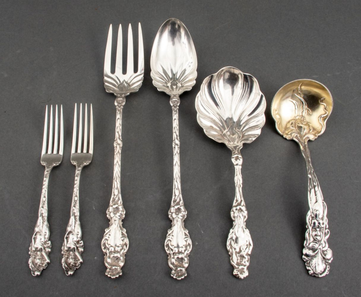 AMERICAN ART NOUVEAU SILVER SERVICE