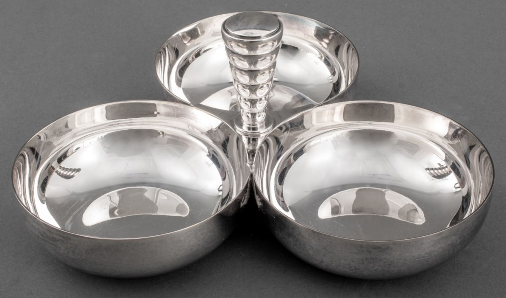 CHRISTOFLE SILVERPLATE TRIO SERVER 3ce8ed