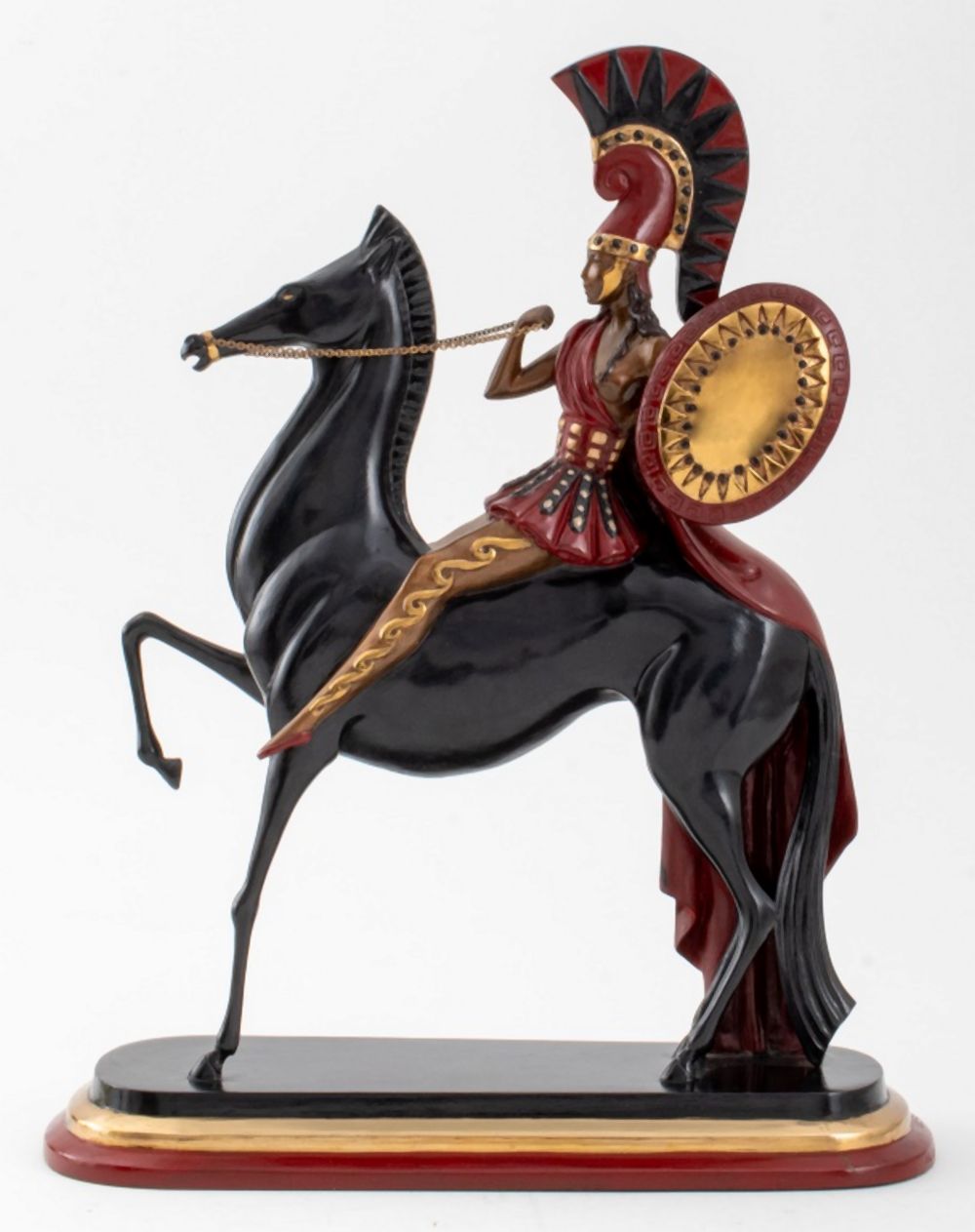 ERTE AMAZON PATINATED BRONZE SCULPTURE,