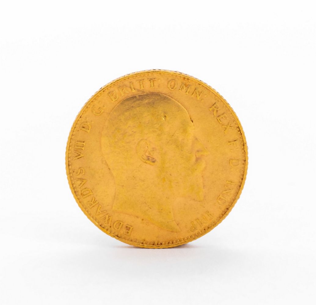 ENGLISH 1907 22K GOLD SOVEREIGN 3cea87