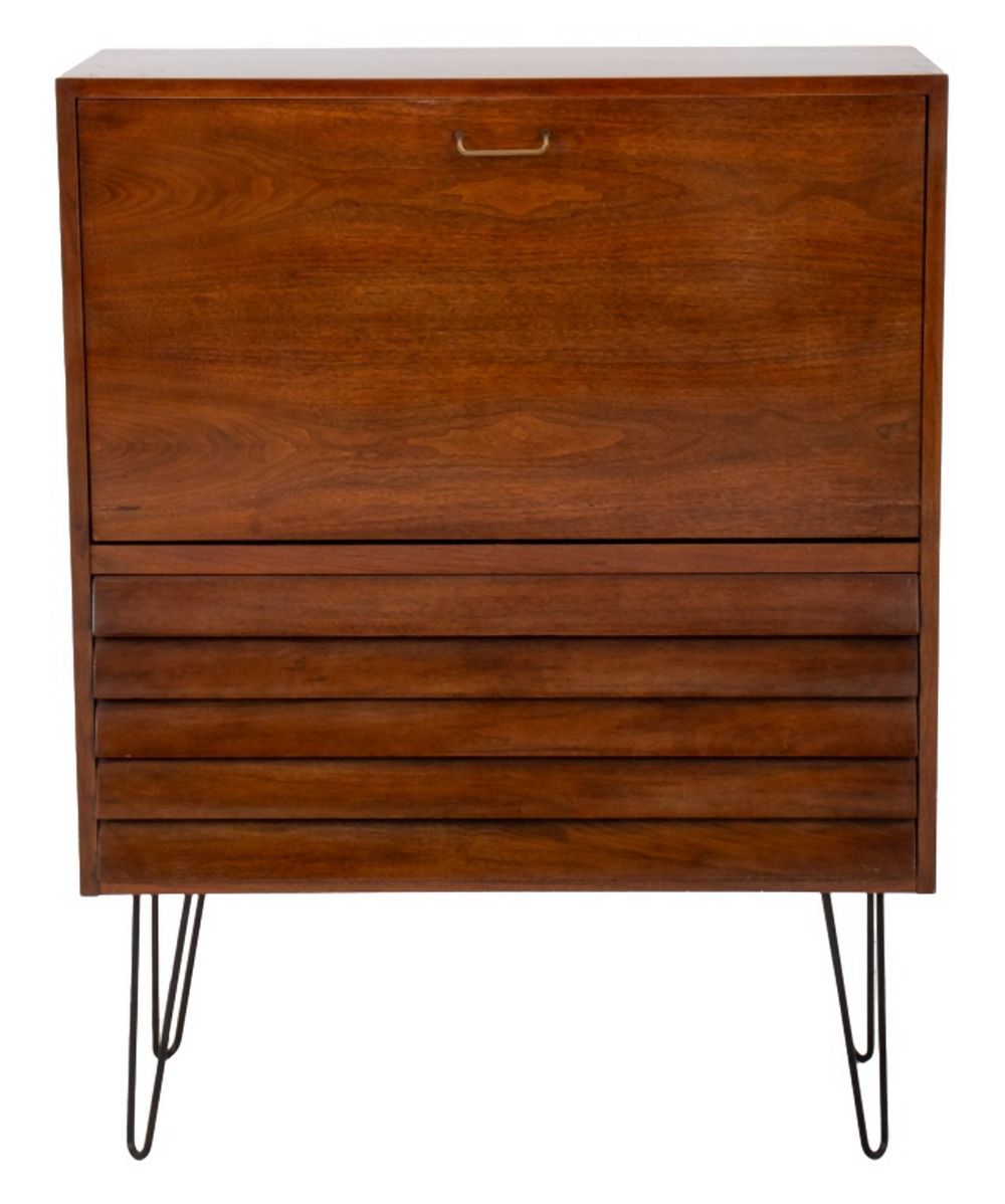 MID-CENTURY MODERN DROP FRONT DESK